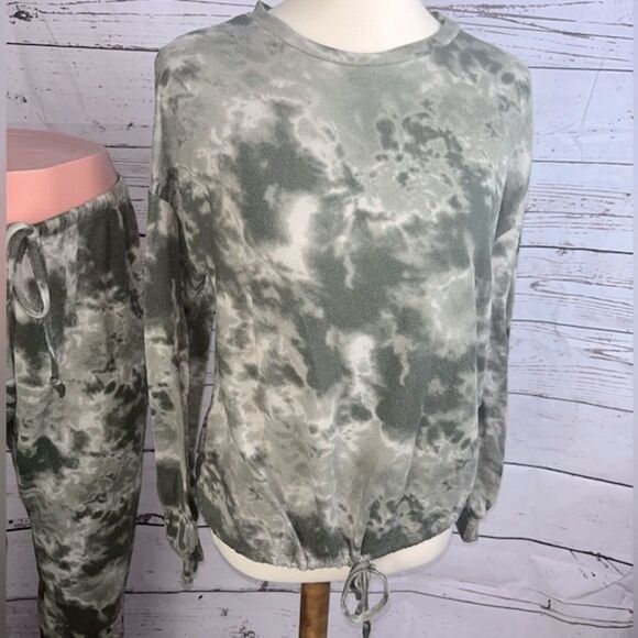 Como Blu Green Tie Dye Pajama Set - Picture 2 of 5